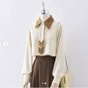 Contrast Collar Blouse